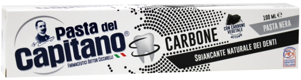 Dentifricio Pasta del Capitano Carbone 100ml Dentifricio Pasta del Capitano Carbone 100ml